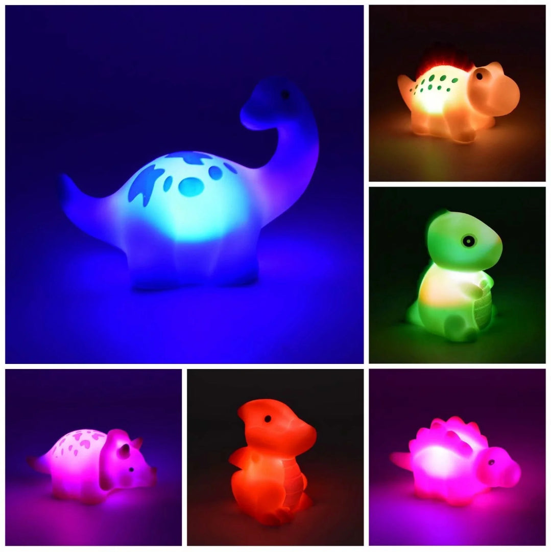 Dinozaur do kąpieli ze światłem LED – widok produktu 6 | Kidartsy