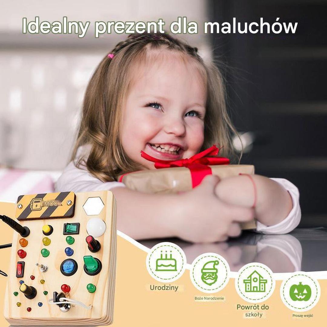 Drewniana tablica aktywności – widok produktu 2 | Kidartsy