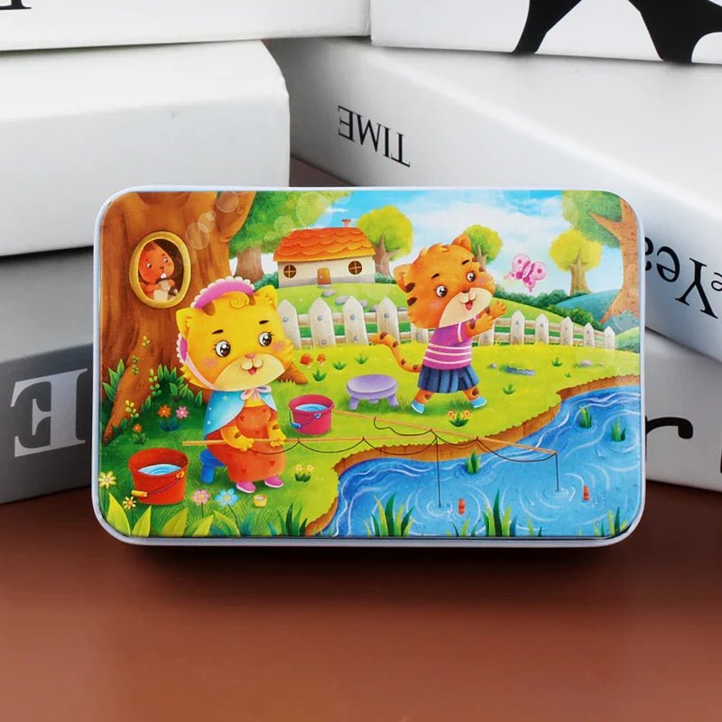 Drewniane puzzle 60 elementów