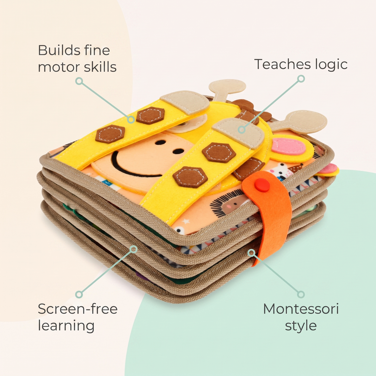 Edukacyjna zabawka Montessori – rozwój motoryki i logicznego myślenia – widok produktu 3 | Kidartsy