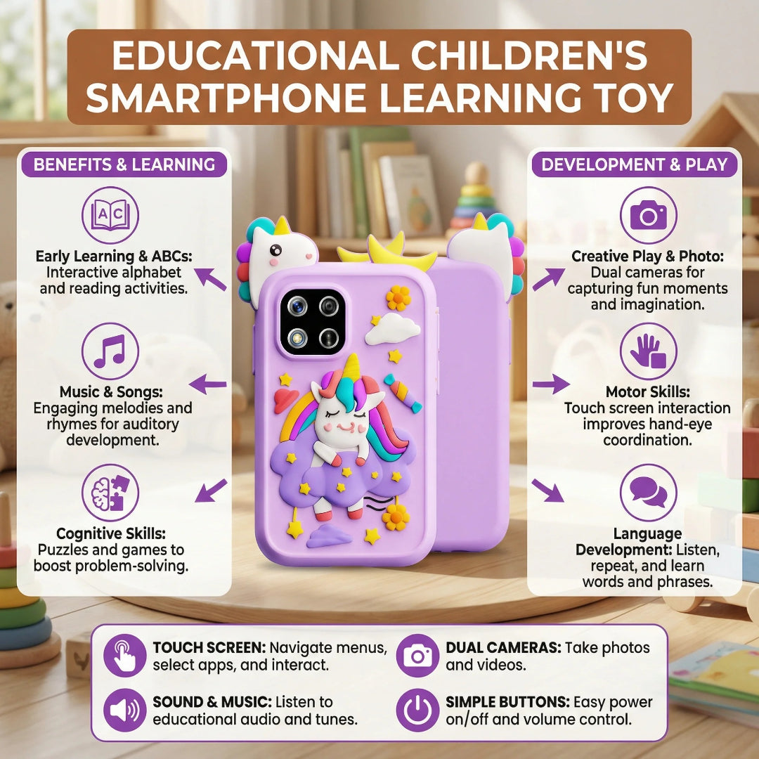 Edukacyjny smartfon – widok produktu 2 | Kidartsy