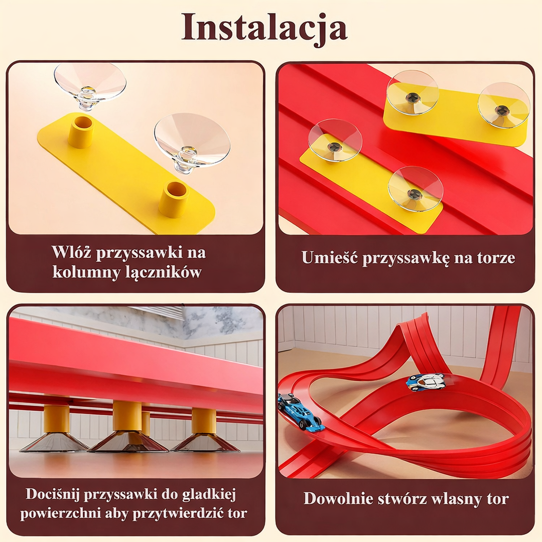 Elastyczny Tor Wyścigowy – Buduj i Ścigaj się – widok produktu 4 | Kidartsy