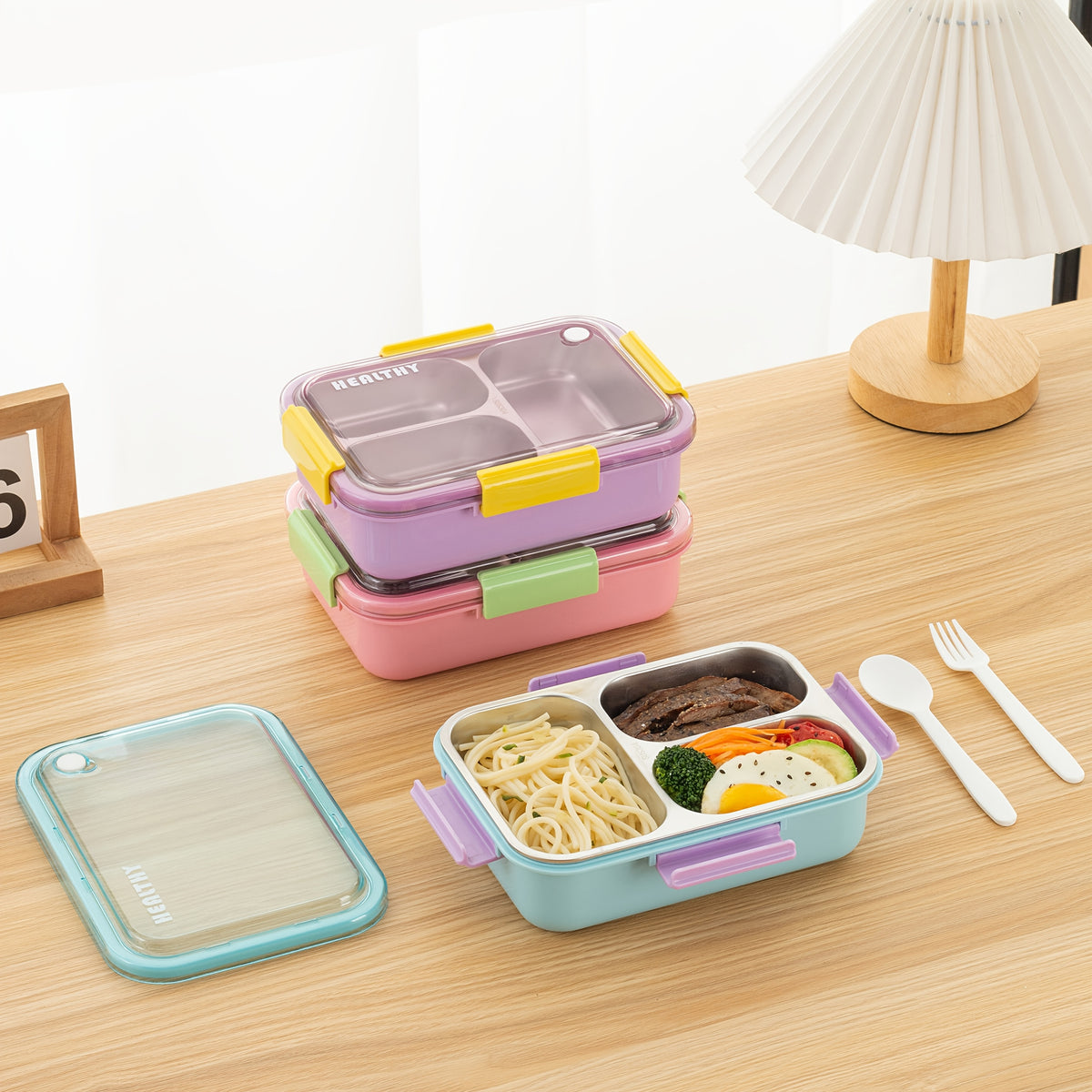 Lunchbox ze stali nierdzewnej dla starszych dzieci – widok produktu 4 | Kidartsy
