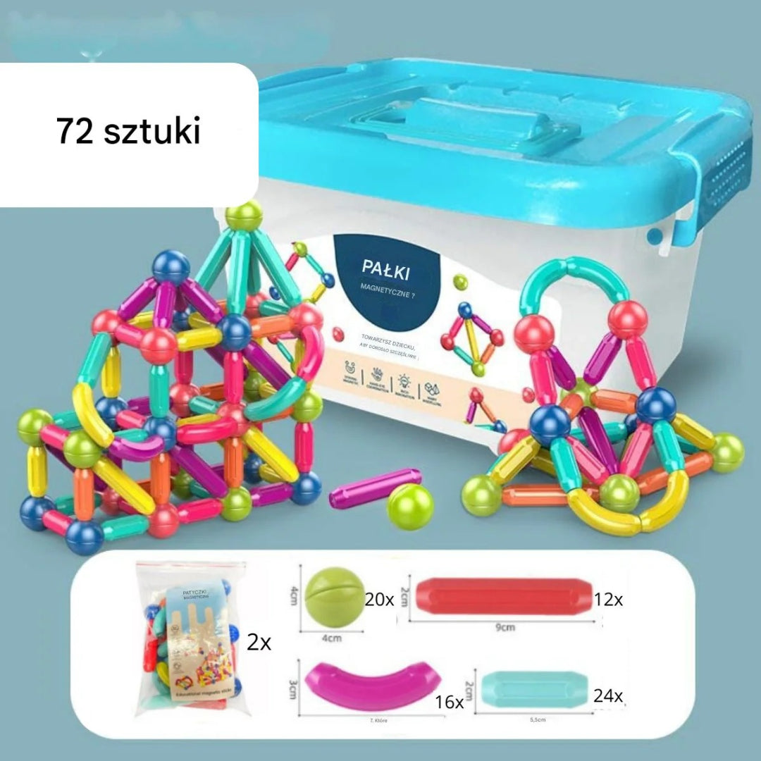 Magnetyczne patyczki konstrukcyjne – widok produktu 10 | Kidartsy