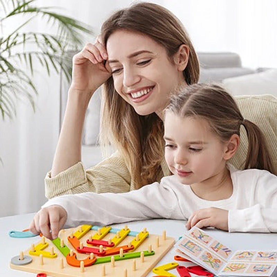 Montessori Tablica Puzzle – Kreatywne Myślenie i Zabawa dla Dzieci – widok produktu 1 | Kidartsy