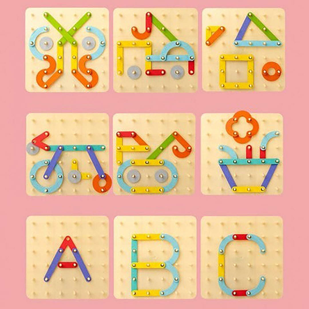 Montessori Tablica Puzzle – Kreatywne Myślenie i Zabawa dla Dzieci – widok produktu 6 | Kidartsy
