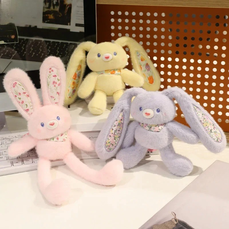 Pluszowy króliczek do przytulania – miękka sensoryczna zabawka – widok produktu 1 | Kidartsy