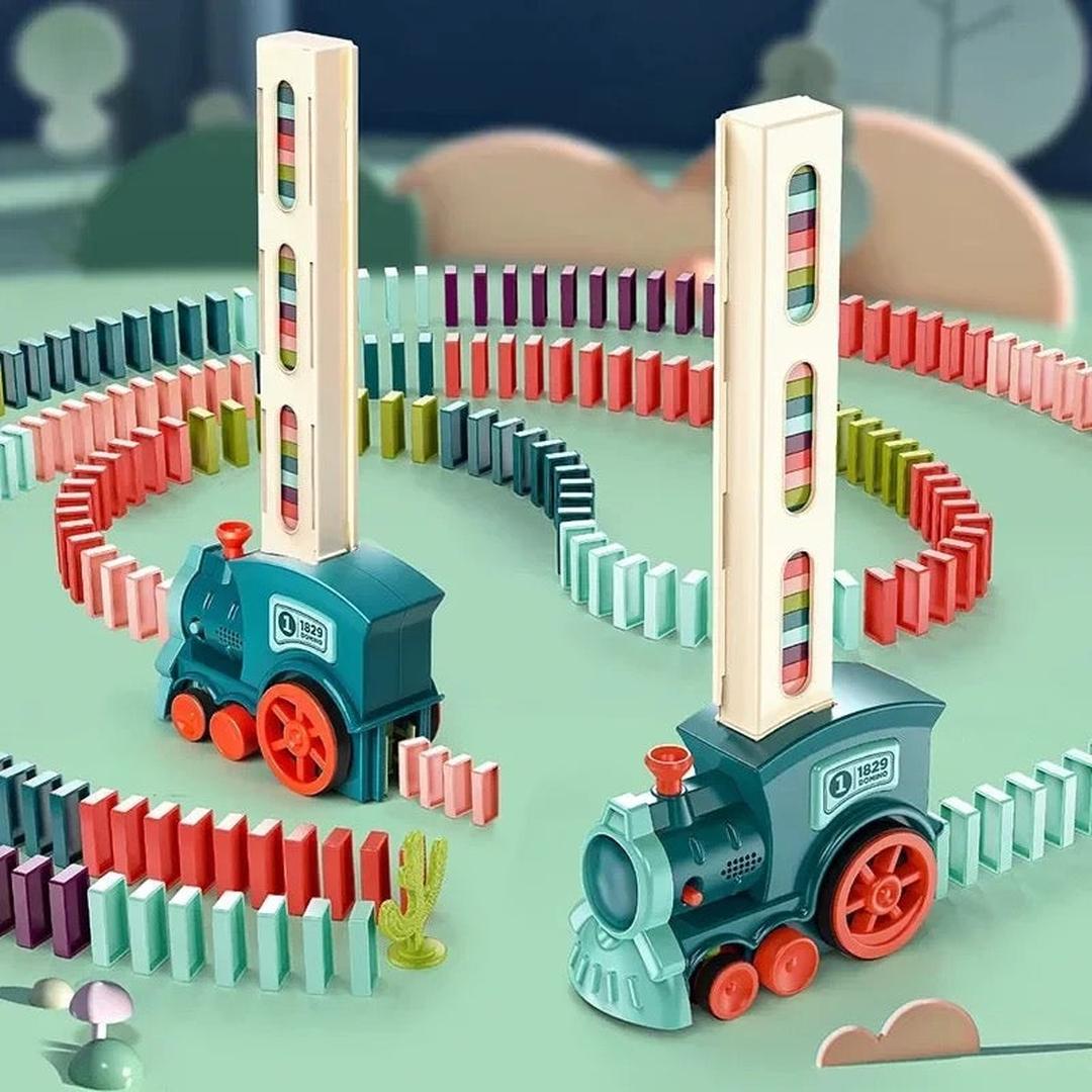 Pociąg Domino dla Dzieci – Automatyczna Gra Domino – widok produktu 3 | Kidartsy