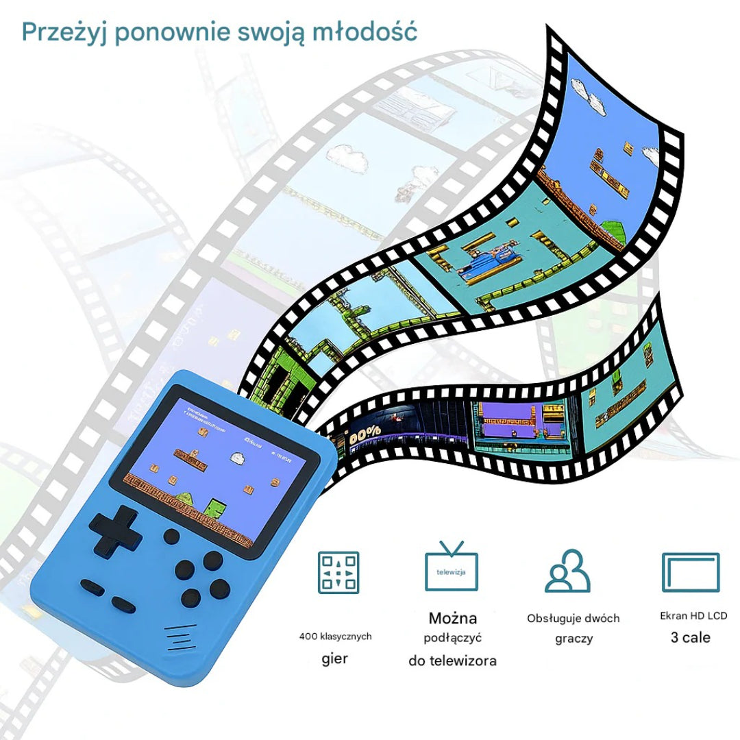 Przenośna retro konsola do gier – widok produktu 4 | Kidartsy