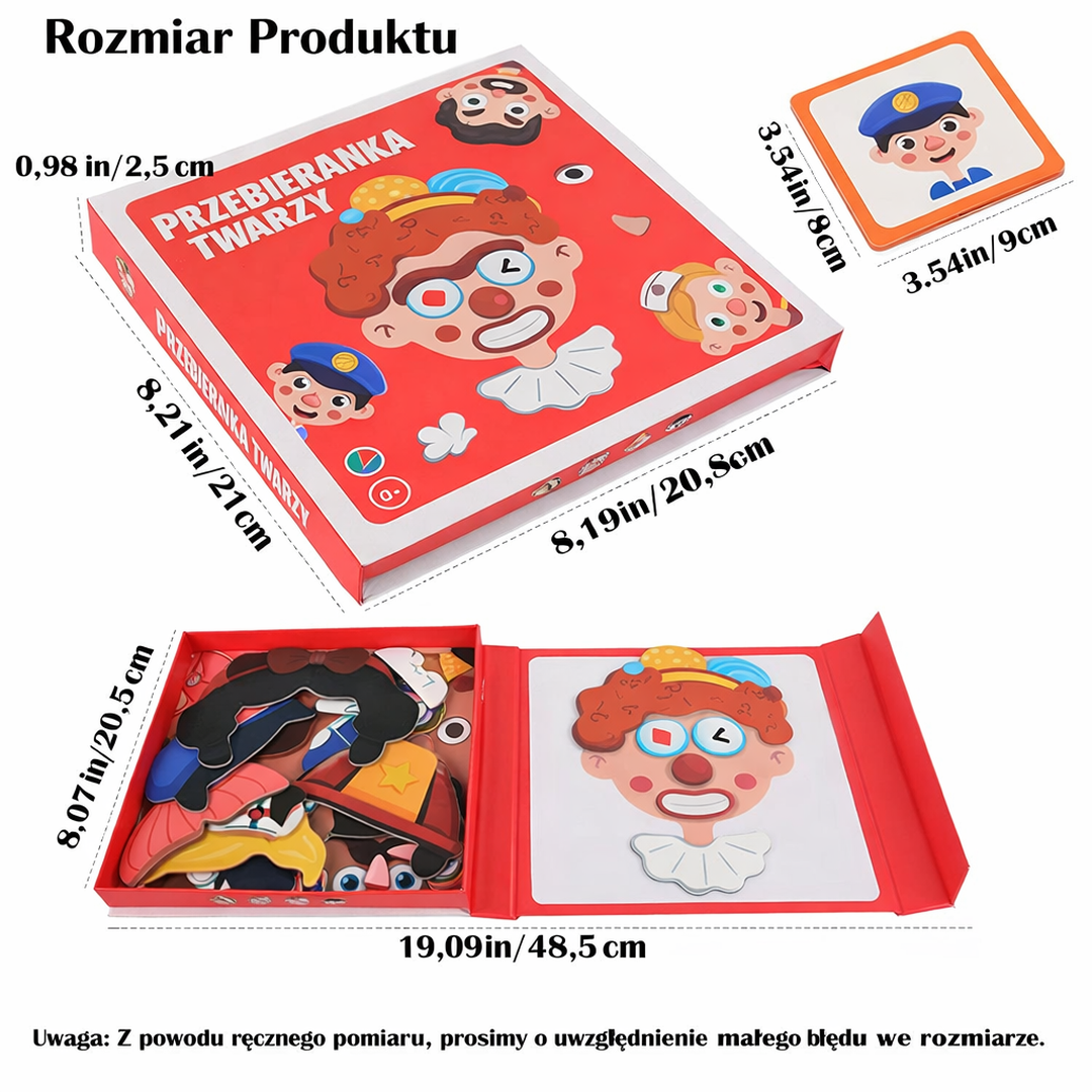 Puzzle z Wyrazami Twarzy dla Dzieci – Zabawka Edukacyjna – widok produktu 4 | Kidartsy