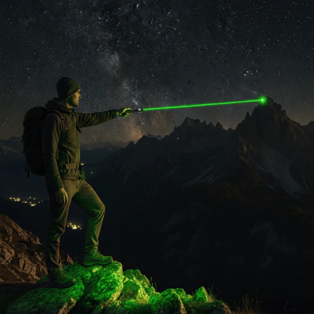 Regulowany Wskaźnik Laserowy Z Ogniskowaniem – Mocna Wiązka Światła – widok produktu 2 | Kidartsy