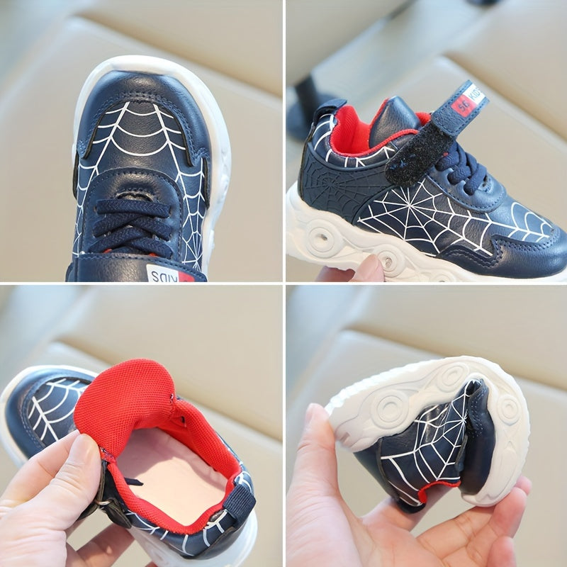 Sneakersy świecące we wzór pajęczyny