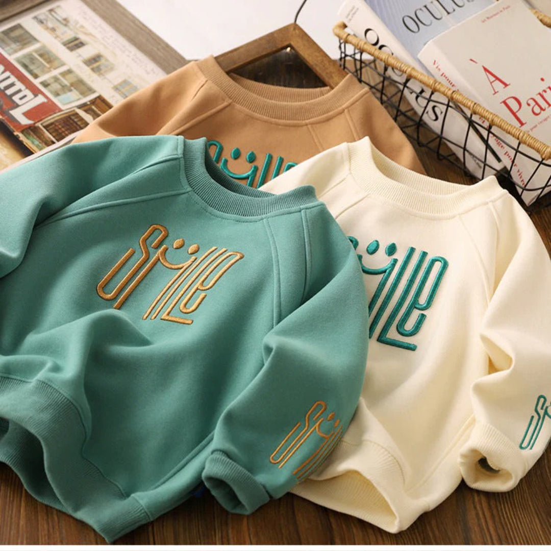 Sweter dziecięcy z nadrukiem – widok produktu 2 | Kidartsy