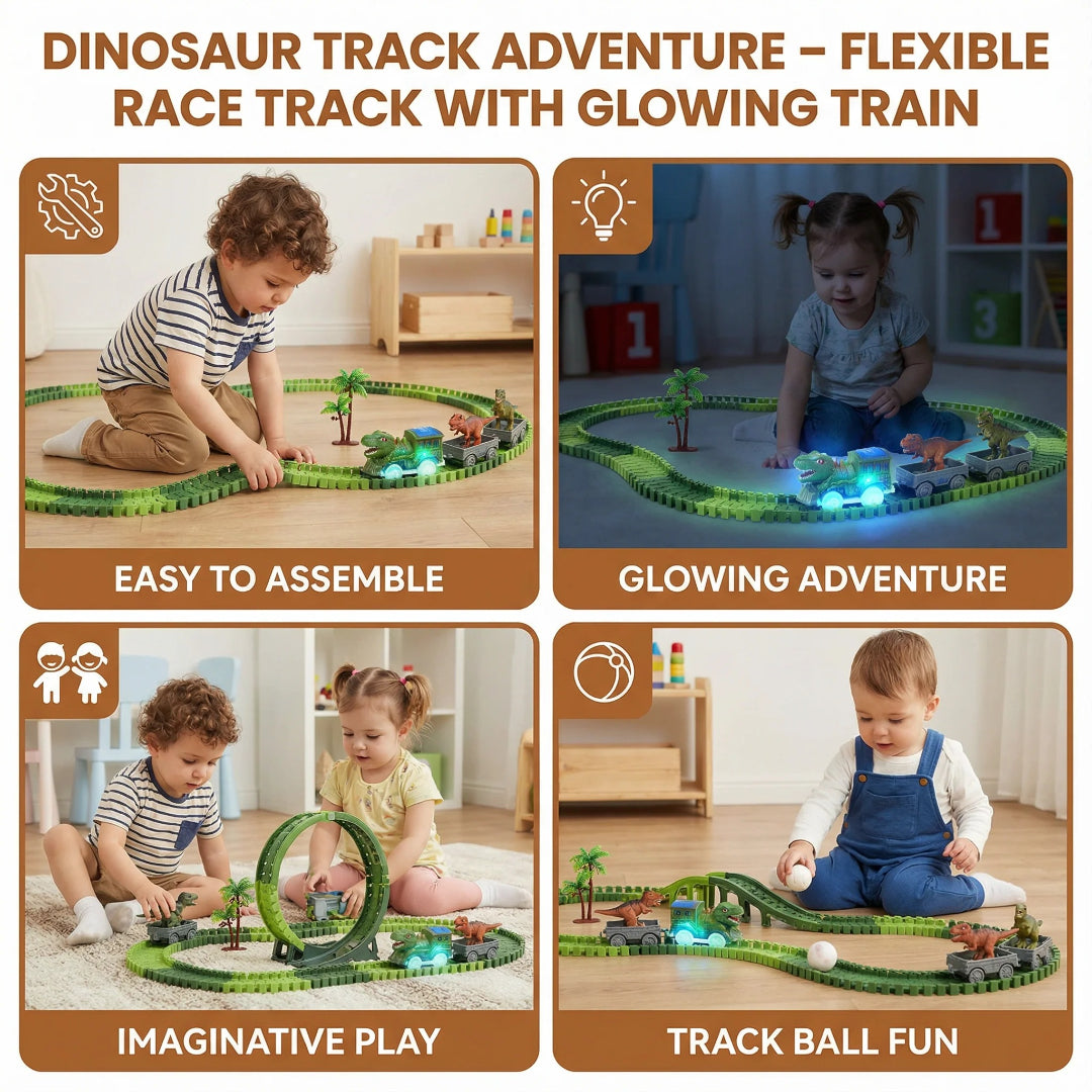 Tor wyścigowy dinozaurów – widok produktu 4 | Kidartsy