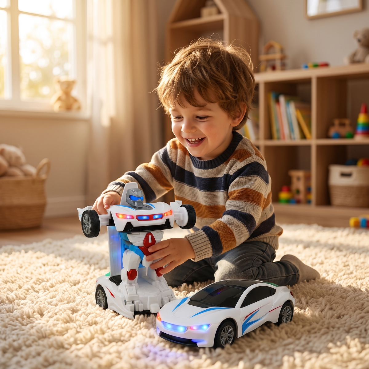 Transformujący pojazd-robot – kreatywna zabawka dla dzieci – widok produktu 2 | Kidartsy