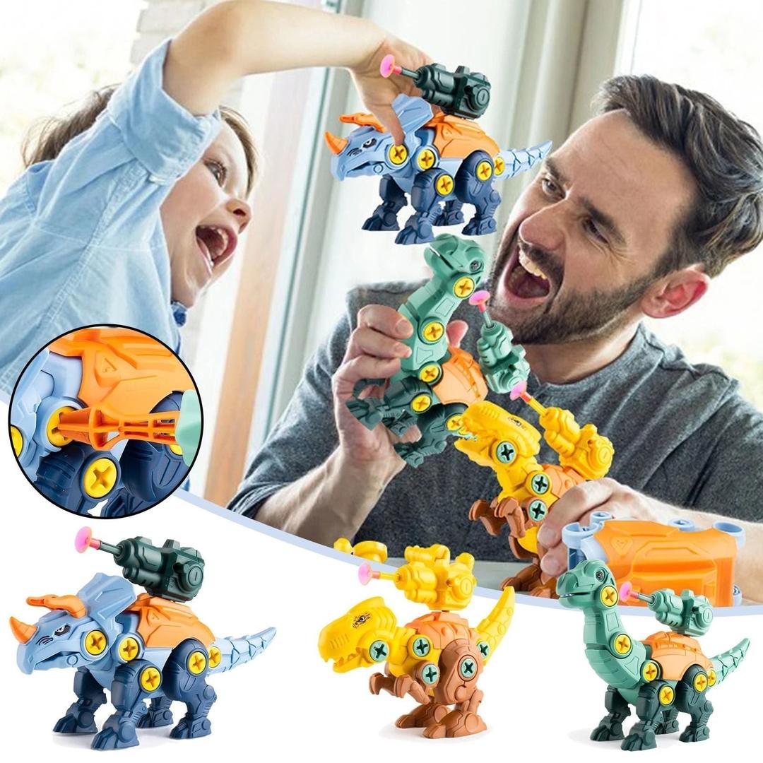Zestaw Dinozaurów do Skręcania z Przyssawką – Kreatywna Zabawa Konstrukcyjna – widok produktu 2 | Kidartsy
