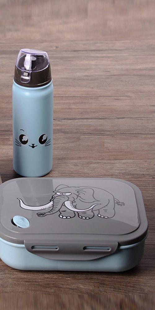 Zestaw lunchbox + butelka na wodę dla dzieci – widok produktu 5 | Kidartsy