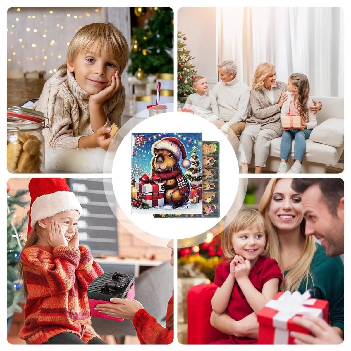 Kalendarz adwentowy z figurkami kapibary, kalendarz w rodzinie