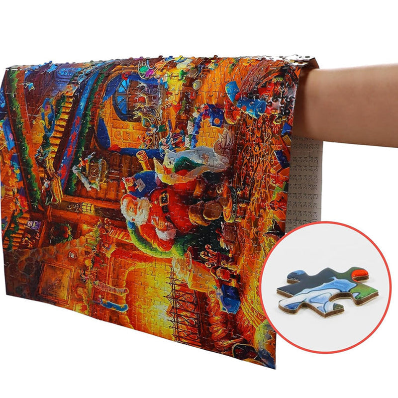 Kalendarz adwentowy z puzzlami, plakat z obrazem