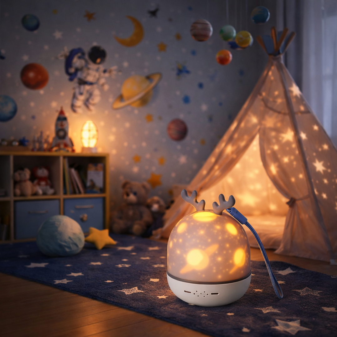 Projektor gwiazd Galaxy – Relaksujące nocne światło zapewniające spokojny sen – widok produktu 5 | Kidartsy