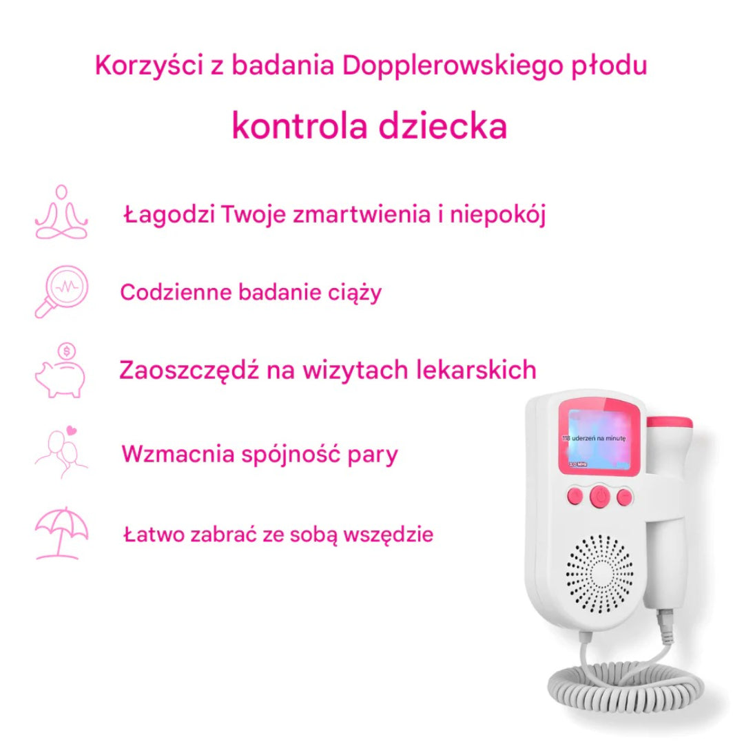 Przenośny monitor tętna płodu – widok produktu 2 | Kidartsy
