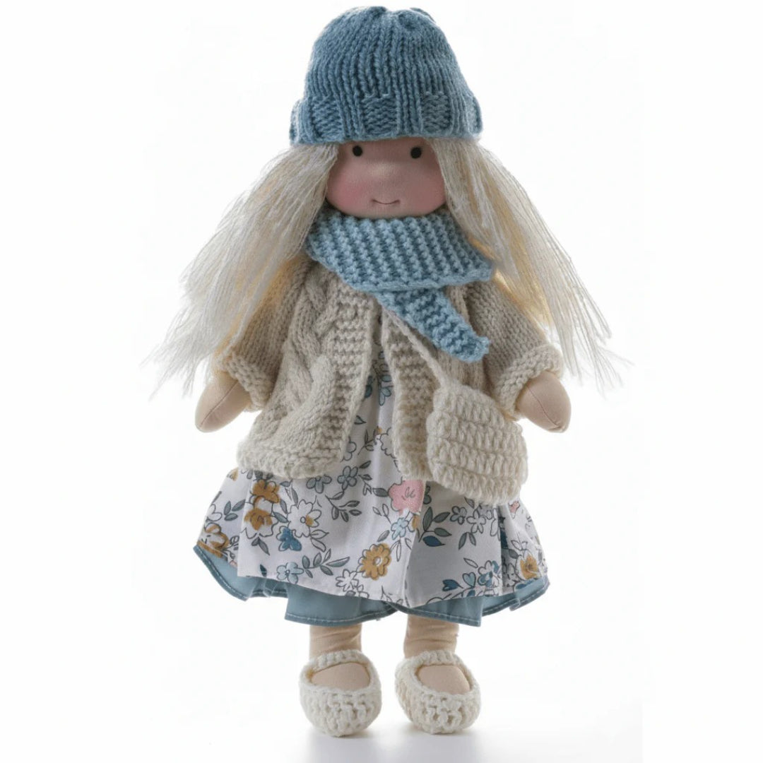 Ręcznie Robiona Laleczka Waldorfska Z Bawełny – Miękka Laleczka Do Zabawy – widok produktu 38 | Kidartsy