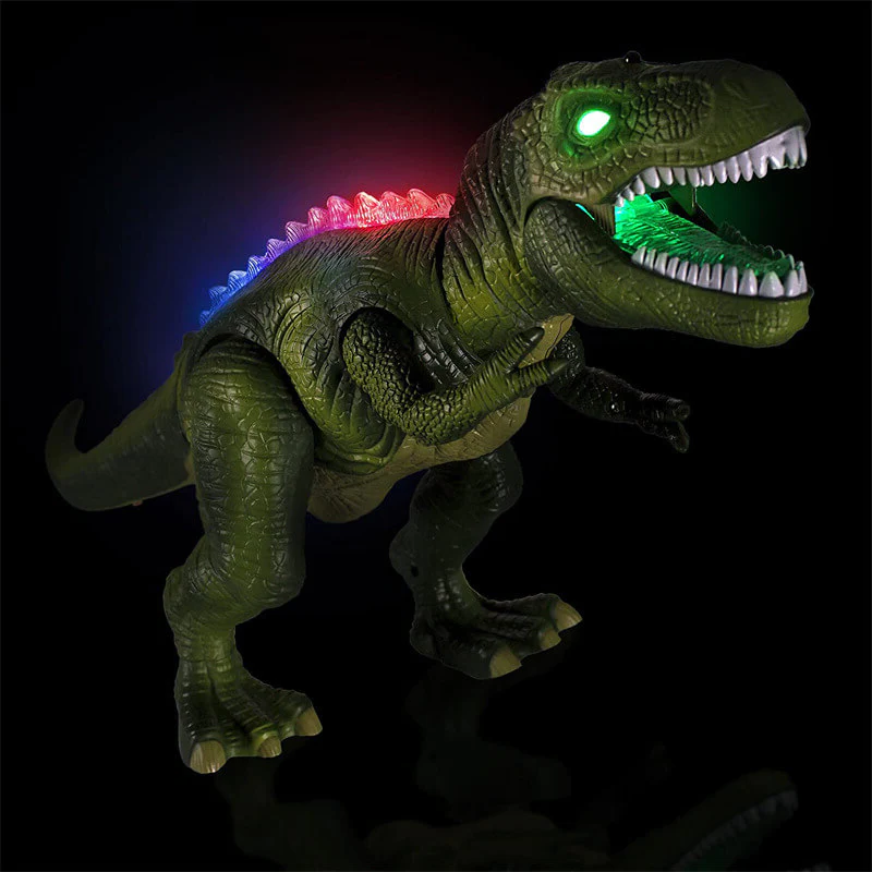 Tyranozaur zdalnie sterowany, dinozaur świeci w ciemności