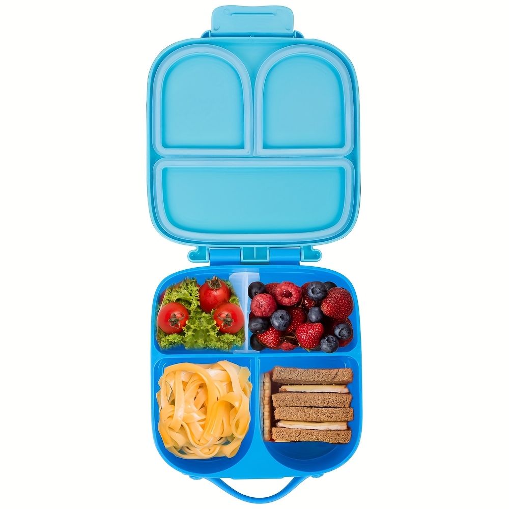 Wesoła lunchbox dla dzieci z 4 przegródkami i wyjmowanym separatorem – widok produktu 3 | Kidartsy