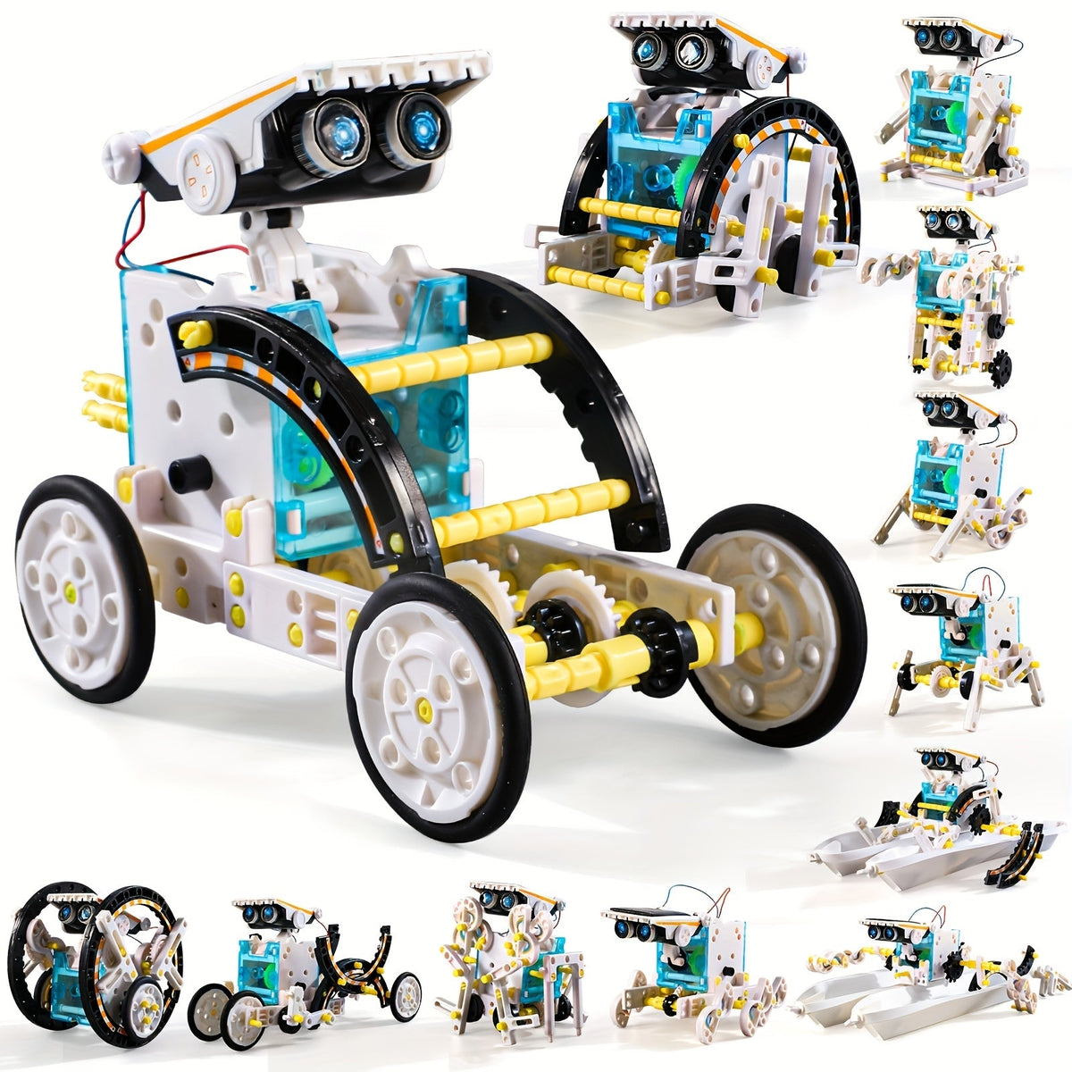 Zestaw konstrukcyjny robot solarny 12w1, wersja biała