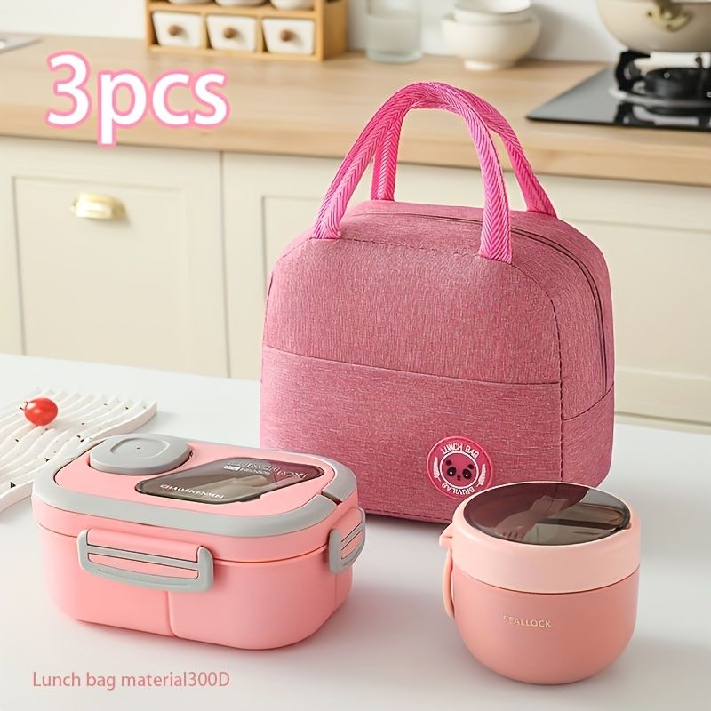 Zestaw lunchbox + torba termiczna + kubek śniadaniowy dla dzieci – widok produktu 1 | Kidartsy